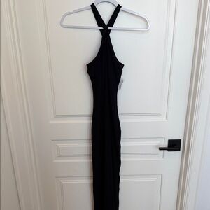 Old Navy Black Midi Dress